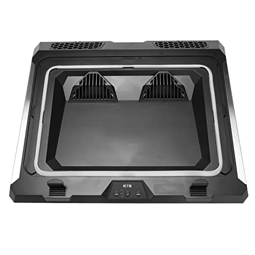 Nettoppo IETS GT300 Laptop KüHler Kissen mit Doppel GebläSe für Gaming Laptops, KüHler Kissen mit Filter und Bunten Lichtern von Nettoppo