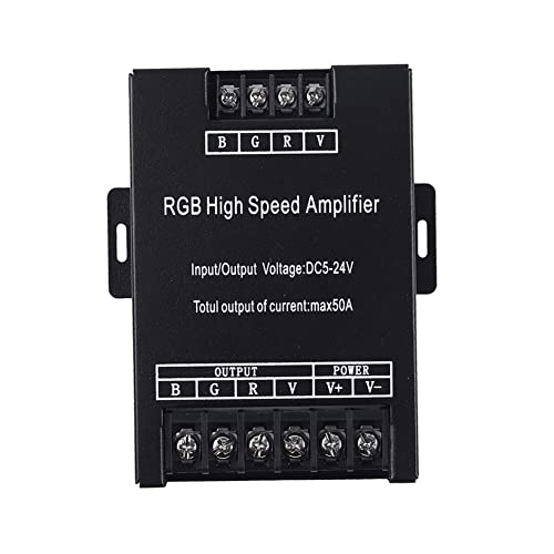 Nettoppo LED 30A 50A 400W RGB High Speed Amplifier LED Einfarbiger VerstäRker Repeater für Lichtstreifen von Nettoppo