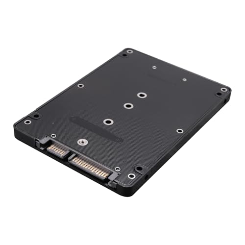 Nettoppo M.2 NGFF auf 2,5 SATA SSD/MSATA auf SATA AdapterkartengehäUse (B SchlüSsel für PC Adapter M2 + M Desktop Sockel NGFF) von Nettoppo
