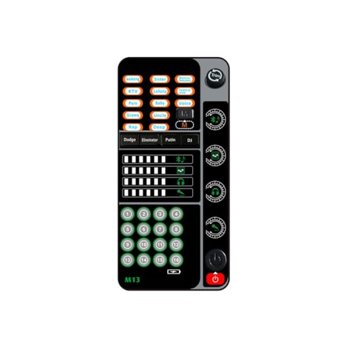 Nettoppo Neuer M13-Voice-Changer, Live Voice Card Voice Changer, Handmikrofon-Voice-Changer mit BT 3,5-Mm-Port-DJ-Controller von Nettoppo