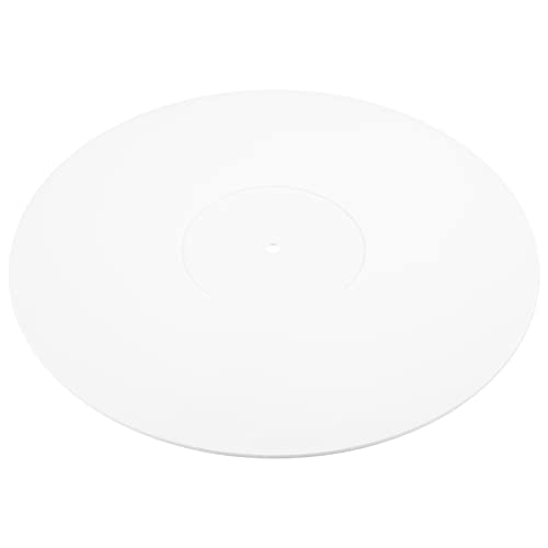Nettoppo Platten Spieler Acryl Slipmat für Vinyl LP Platten Spieler - 2,5 Mm Bietet Einen Festeren Bass - 12 Platten Teller Matte () von Nettoppo