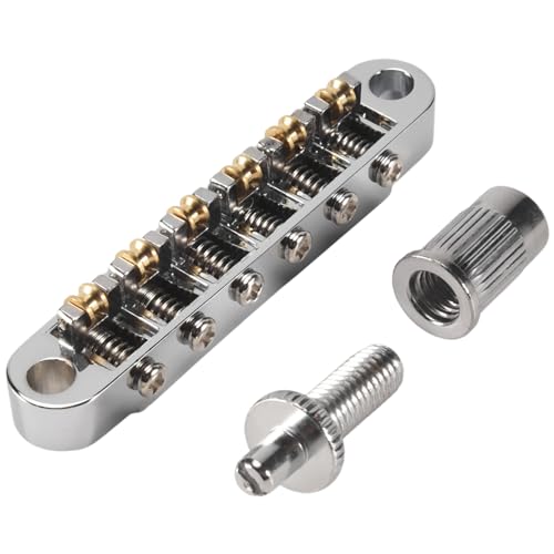 Nettoppo Silber Tune-O- E-Roller SattelbrüCke Lp E-GitarrenbrüCke Made im Korea von Nettoppo