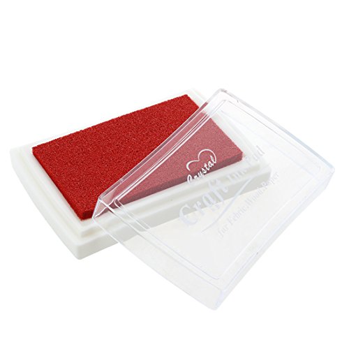 Nettoppo Stempelkissen Tinte Farbe Rot Fingerabdruck Geschenk fuer Kinder von Nettoppo