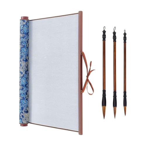 Nettoppo Tintenloses Chinesisches Kalligraphie-Set, Wiederverwendbar, Wasserschreib-Magietuch-Rolle, Traditionelle Chinesische Kalligraphie-Schreibstifte von Nettoppo