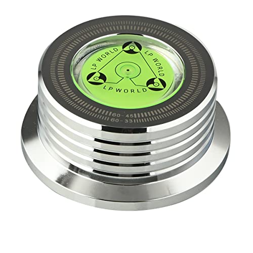 Nettoppo Universal 60Hz LP Vinyl Record Player Disc Turntable Stabilizer mit Level Aluminium Alloy Weight Clamp Silver Nettoppo Universal 60Hz LP Vinyl Record Player Disc Turntable Stabilizer mit Level Aluminium Alloy Weight Clamp Silver von Nettoppo