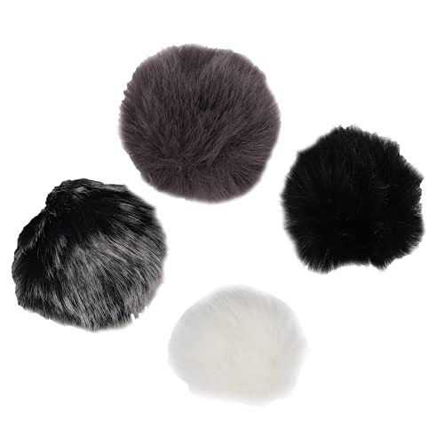 Nettoppo Universal Lavalier Mikrofon Pelz Windschutzscheibe Windschutzscheibe Wind Muff Weich für Lavalier Mikrofon 5Mm von Nettoppo