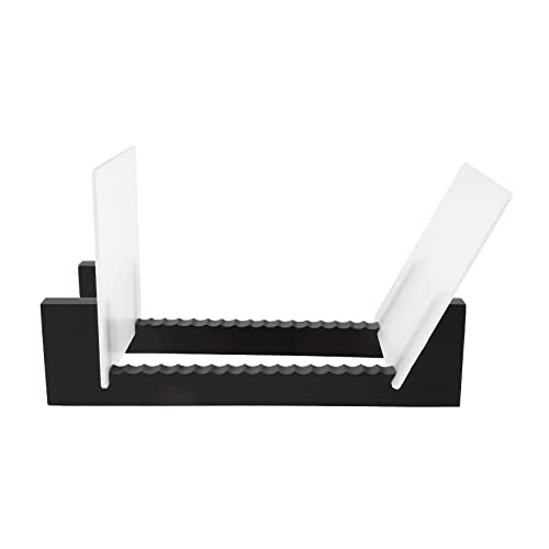 Nettoppo Vinyl Platten Lagerung - Vinyl LP Platten Regal 13,7 - Vinyl Platten Halter (Schwarz) von Nettoppo