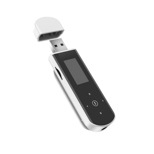 Nettoppo X69 USB-Bluetooth-Sport-Clip-Musik-Player Mini-Schrittzähler, Unterstützt FM-Recorder, E-Book (Keine TF-Karte) von Nettoppo