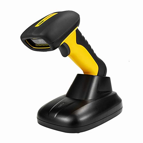 NetumScan Wireless 2D-Barcode-Scanner, wasserdichter und antimikrobieller Barcode-Leser (QR PDF17 Data Matrix Code) Ladestation mit integriertem Empfänger NS1202W von NetumScan