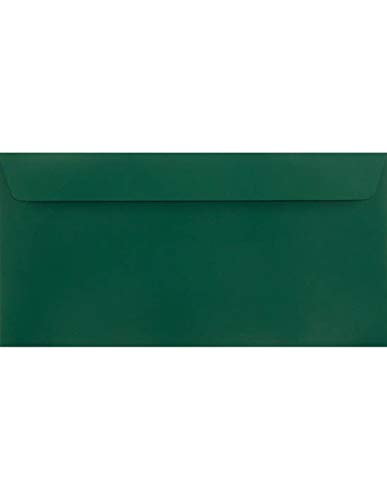 100 Grün Briefumschläge DIN Lang ohne Fenster 110×220 mm Plike Green elegante Briefkuverts DL gummiartige Haptik Umschläge Premium hochwertige Briefhüllen DL aus Feinstpapier für festliche Anlässe von Netuno