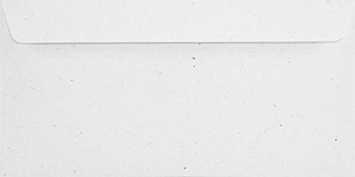 500 Ecru DIN Lang Briefkuverts ohne Fenster 110x220 mm 130g Flora Anice elegante Briefumschläge Recycling Umschläge DL hohe Qualität für Hochzeits-Einladungen Danksagungskarten Grußkarten von Netuno