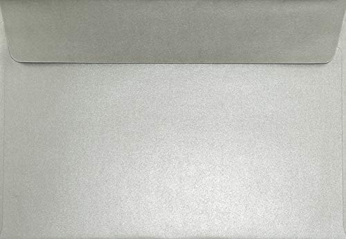 Netuno 500 Briefumschläge Perlmutt-Silber DIN C5 16,2 x 22,9 cm Sirio Pearl Platinum glänzende Umschläge groß elegante Briefkuverts für Einladungskarten Hochzeitskarten Geburtstag Weihnachten Ostern Netuno 500 Briefumschläge Perlmutt-Silber DIN C5 16,2 x 22,9 cm Sirio Pearl Platinum glänzende Umschläge groß elegante Briefkuverts für Einladungskarten Hochzeitskarten Geburtstag Weihnachten Ostern von Netuno