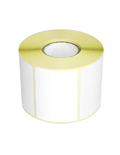 Netuno 1 Rolle Thermotransfer-Etiketten weiß 70x 50 mm 1 Zoll Rollenkern 40 mm 1000 Stück je Rolle Rollenetiketten Thermo Haftetiketten auf Rolle für Adressetiketten Barcode Etiketten Versandetiketten von Netuno