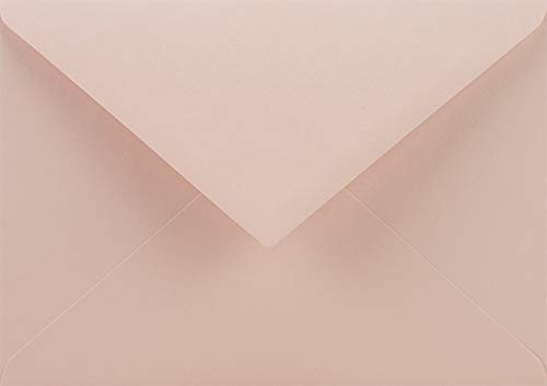 Netuno 100 Brief-Umschläge Blass-Rosa DIN C6 114 x 162 mm 115g Sirio Color Nude Briefkuverts farbige Briefumschläge für Hochzeit Geburtstag Taufe Weihnachten bunte Umschläge C6 Einladungsumschläge von Netuno