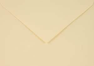 Netuno 100 Brief-Umschläge Vanille DIN C6 114 x 162 mm 115g Sirio Color Paglierino schöne Briefkuverts elegante Briefumschläge für Hochzeit Geburtstag Taufe Weihnachten bunte Umschläge Einladung von Netuno