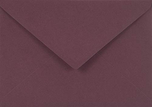 Netuno 100 Briefhüllen Violett DIN C6 114 x 162 mm 115g Sirio Color Vino Briefumschläge elegante Briefkuverts farbig Briefumschläge bunte Briefhüllen elegante Einladungsumschläge Hochzeit Weihnachten von Netuno