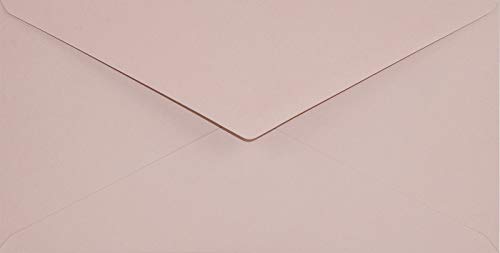 Netuno 100 Briefumschläge Alt-Rosa DIN Lang 110 x 220 mm 120g Keaykolour Old Rose farbige Briefkuverts ökologisch hochwertig Briefhüllen lang recycled für Hochzeit Geburtstag Weihnachten Ostern von Netuno