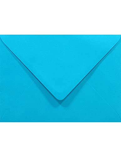 Netuno 100 Briefumschläge Blau DIN B6 125x 175 mm 80g Rainbow bunte Umschläge ohne Fenster für Hochzeit Geburtstag Taufe Weihnachten Einladungskarten Einladungsumschläge Blau Briefhüllen Papier von Netuno