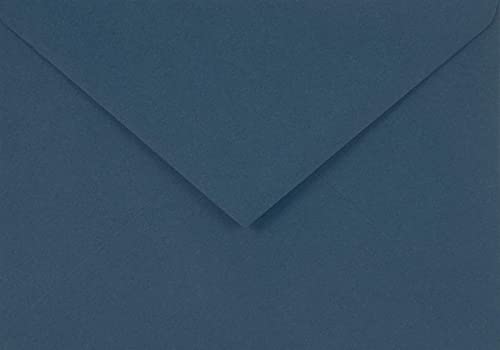 Netuno 100 Briefumschläge Blau DIN C6 114 x 162 mm 115g Sirio Color Blu Papier Umschläge elegant für Hochzeit Geburtstag Taufe Weihnachten Einladungskarten Geburtstagskarten Weihnachtskarten von Netuno