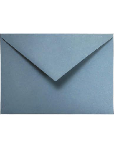 Netuno 100 Briefumschläge Blau DIN C6 114 x 162 mm 120g Materica Acqua ökologische Briefumschläge umweltfreundlich Briefkuverts Natur für Hochzeits-Einladungen Geburtstags-Karten von Netuno