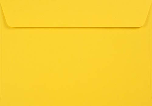 Netuno 100 Briefumschläge Gelb DIN C6 114 x 162 mm 120g Kreative Sun schöne Umschläge Hochzeit Geburtstag Taufe Weihnachten Ostern Briefumschläge Einladungskarten Recycling Papier Öko Briefkuverts C6 von Netuno
