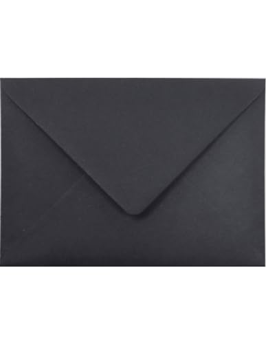 Netuno 100 Briefumschläge Graphit-Grau DIN B6 125 x 175 mm 120g Materica Ardesia Briefkuverts farbig hochwertig Briefhüllen bunt für Einladungskarten Hochzeitskarten Geburtstagskarten von Netuno