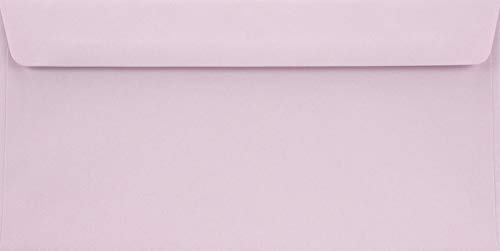 Netuno 100 Briefumschläge Lila DIN Lang 110x 220 mm 90g Burano Lilla Papier Umschläge DL ohne Fenster für Grußkarten Einladungs-Karten Hochzeitskarten Geburtstagskarten Briefkuverts DL farbig von Netuno
