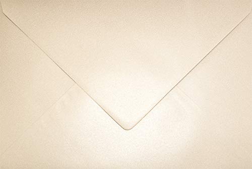 Netuno 100 Briefumschläge Perlmutt-Blass-Rosa DIN C5 162x 229 mm 120g Aster Metallic Nude Powder elegante Umschläge C5 metallisch glänzende Brief-Kuverts Papierumschläge edel Einladung von Netuno