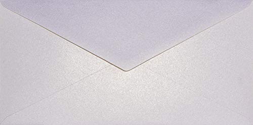 Netuno 100 Briefumschläge Perlmutt-Rose-Gold DIN lang 110x 220 mm 120g Aster Metallic Candy Pink Gold lange Perlmutt-Umschläge DL elegant metallisch-glänzend Briefkuverts DL schön hochwertig von Netuno