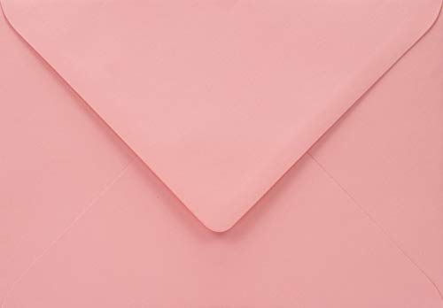 Netuno 100 Briefumschläge Rosa DIN B6 125x 175 mm 110g Woodstock Rosa Briefumschlag Natur farbig Öko Briefkuvert recycelt elegant schöne Einladungsumschläge hochwertig Umwelt Umschläge pink envelopes von Netuno