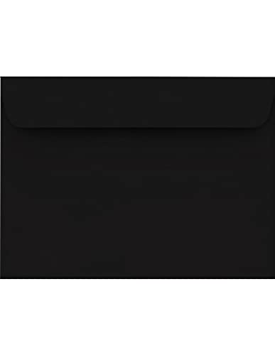 Netuno 100 Briefumschläge Schwarz DIN C6 114x 162 mm 120g Design Umschläge haftklebend ohne Fenster farbige Brief-Kuverts Umschläge C6 Briefhüllen bunt Papierumschläge für Einladungen von Netuno