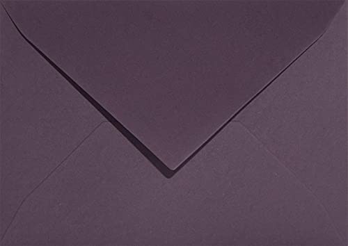 Netuno 100 Briefumschläge Violett DIN B6 125 x 175 mm 120g Keaykolour Prune edle Umschläge umweltfreundlich Briefhüllen bunt Feinpapier farbige Briefkuverts Premium für Einladungs-Karten Weihnachten von Netuno