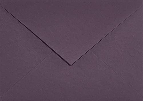 Netuno 100 Briefumschläge Violett DIN C6 114 x 162 mm 120g Keaykolour Prune Briefkuverts hochwertig farbige Briefhüllen aus Recycling-Papier Umschläge pastell C6 Einladungs-Umschläge Violett von Netuno