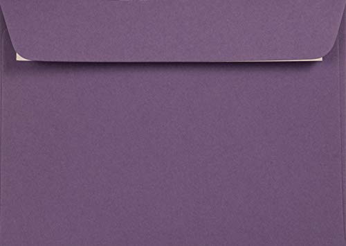 Netuno 100 Briefumschläge Violett DIN C6 114 x 162 mm 120g Kreative Lavender schöne Umschläge Recycling Einladungsumschläge elegant für Hochzeitskarten Geburtstagskarten bunte Briefkuverts Ökopapier von Netuno