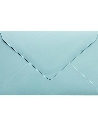 Netuno 100 Mini-Briefumschläge Hell-Blau DIN C7 85 x 120 mm 115g Sirio Color Celeste kleine Umschläge für Visitenkarten Danksagungen Geschenkkarten Bonuskarten Geldgeschenke Businesskarten von Netuno