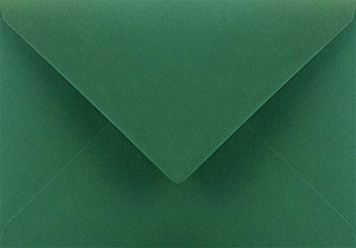 Netuno 100 Umschläge Dunkel-Grün DIN C5 162x 229 mm 115g Sirio Color Foglia Briefumschläge Hochzeit Geburtstag Weihnachten Briefhüllen bunt hochwertig Papier-Briefumschläge groß elegant von Netuno