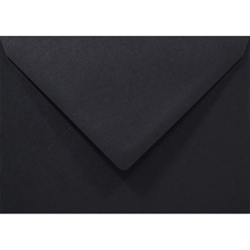 Netuno 100 Umschläge Schwarz DIN C6 114x 162 mm 80g Rainbow schwarze Briefumschläge farbig Briefhüllen Einladungsumschläge Papierbriefumschläge Briefkuverts Hochzeits-Umschläge Geburtstagsumschläge von Netuno