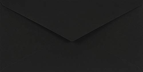 Netuno 100 Umschläge Schwarz DIN lang 110 x 220 mm 115g Sirio Color Nero Briefumschläge lang Briefhüllen Schwarz Einladungsumschläge Papierbriefumschläge schwarze Briefumschläge black envelope von Netuno