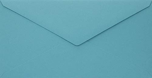 Netuno 100 Umschläge blau DIN lang 110x 220 mm 110g Woodstock Azzurro schöne Briefumschläge für Ostern Hochzeit Geburtstag Weihnachten Taufe Einladungen Grußkarten lange Umschläge blu envelopes long von Netuno