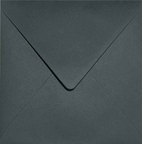 Netuno 100 quadratische Kuverts Schwarzwald-Grün 153x 153 mm 120g Keaykolour Holly farbige Briefumschläge Eco für Geburtstagskarten Glückwunschkarten Hochzeitskarten Grußkarten Papier Umschläge Natur von Netuno