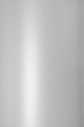 Netuno 100x Feinkarton Perlmutt-Weiß DIN A4 210x 297 mm 230g Sirio Pearl Ice White Perlmutt-Karton Perlweiß Perlglanz-Karton Weiß elegant für Hochzeitseinladungen Geburtstagseinladungen von Netuno
