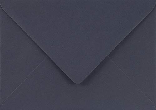 Netuno 25 Brief-Umschläge Dunkel-Blau DIN B6 125 x 175 mm 115g Sirio Color Dark Blu Briefkuverts farbige Briefumschläge Hochzeit Geburtstag Weihnachten bunte Papier-Umschläge für Einladungskarten von Netuno