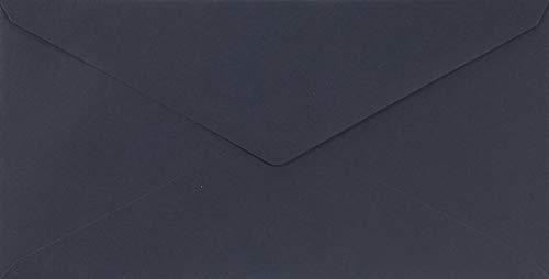 Netuno 25 Brief-Umschläge Dunkel-Blau DIN lang 110 x 220 mm 115g Sirio Color Dark Blu Briefkuverts farbig lange Briefumschläge für Hochzeit Geburtstag Weihnachten bunte Umschläge DL blu envelope von Netuno