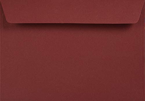 Netuno 25 Briefumschläge Bordeaux DIN C6 114 x 162 mm 120g Kreative Bordeaux Umschläge schön farbig Recycling für Einladungskarten Hochzeitskarten Geburtstagskarten Einladungsumschläge elegant c6 von Netuno