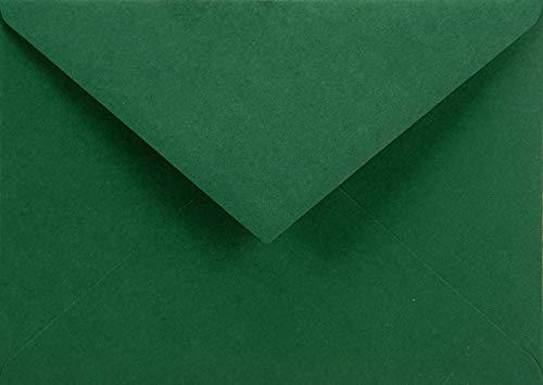 Netuno 25 Briefumschläge Dunkel-Grün DIN C6 114 x 162 mm 115g Sirio Color Foglia Papier Umschläge für Hochzeit Geburtstag Taufe Weihnachten Einladungskarten Geburtstagskarten Weihnachtskarten von Netuno
