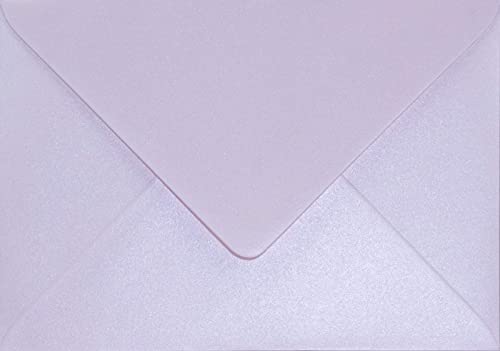 Netuno 25 Briefumschläge Perlmutt-Hell-Rosa DIN B6 125x 175 mm 120g Aster Metallic Candy Pink edle Umschläge B6 schön Perlmutt-Umschläge Schimmer für Einladungskarten Hochzeit envelope pink von Netuno