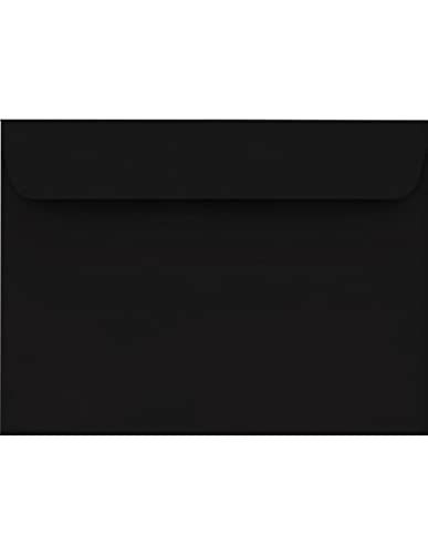 Netuno 25 Briefumschläge Schwarz DIN C6 114x 162 mm 120g Design Briefumschläge haftklebend ohne Fenster farbige Brief-Kuverts Umschläge C6 Briefhüllen bunt Papierumschläge für Einladungen von Netuno