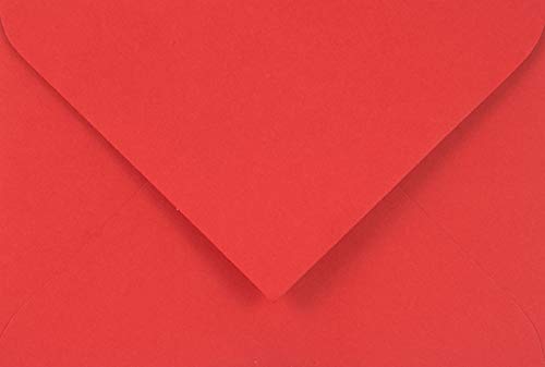Netuno 25 Mini-Umschläge Rot DIN C7 80 x 120 mm 115g Sirio Color Lampoone kleine Briefumschläge für Visitenkarten Danksagungen Businesskarten Geschenkkarten Bonuskarten Geldgeschenke von Netuno