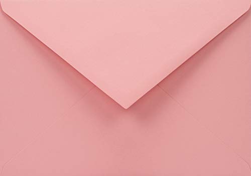 Netuno 25 Recycling-Umschläge Rosa DIN C6 114x 162 mm 110g Woodstock Rosa pinke Briefumschläge Einladungen schöne Umschläge Umweltpapier Briefkuverts hochwertig Papierumschläge edel envelopes pink von Netuno