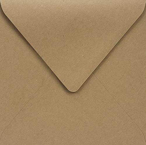 Netuno 25 Sandbraun quadratische Briefkuverts Spitzklappe 145x145 mm 100g braune Kraftpapier Briefumschläge Recycling Umschläge quadratisch für Hochzeits-Einladungen Danksagungskarten Netuno 25 Sandbraun quadratische Briefkuverts Spitzklappe 145x145 mm 100g braune Kraftpapier Briefumschläge Recycling Umschläge quadratisch für Hochzeits-Einladungen Danksagungskarten von Netuno